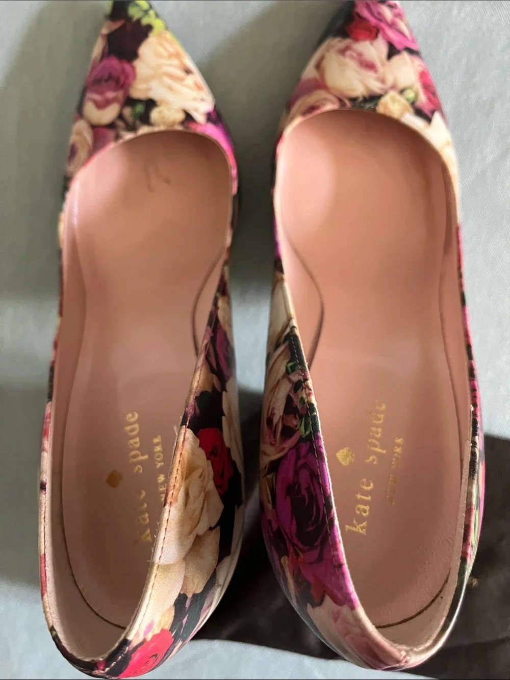 kate spade Floral Pointed Toe Pumps - Pink Multi Floral